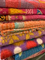 Vintage Kantha Quilt - Quiltet pledd - glott.no