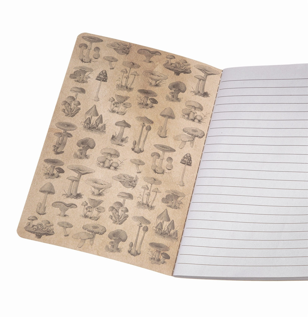 Vintage Mushrooms A5 Notatbok - Sass & Belle - glott.no