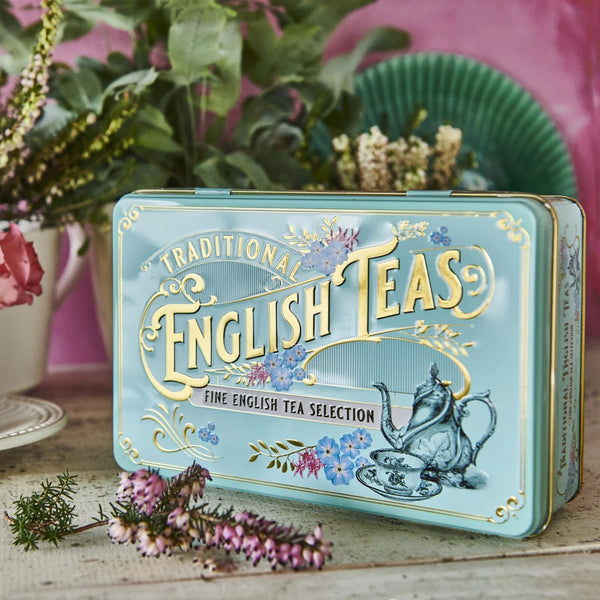 Teboks 72 poser - Vintage Victorian Selection Tin - New English Teas