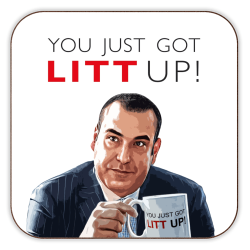 'You Just Got Litt Up!' Coaster - Art Wow - glott.no