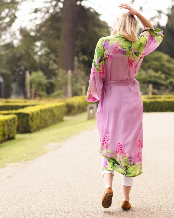 Butterfly Catcher Long Robe - From My Mothers Garden