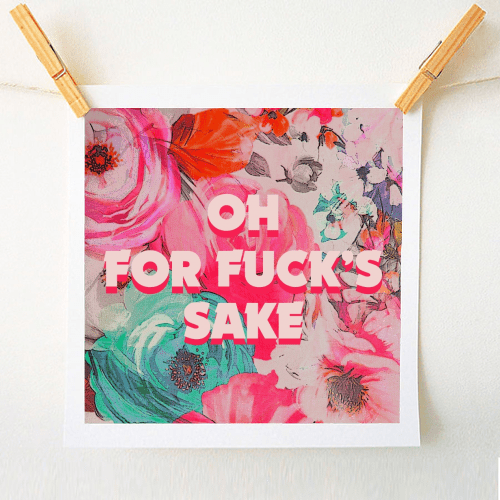 ALL THE SWEARS NO.3 BY GIDDY KIPPER Print - Art Wow - glott.no