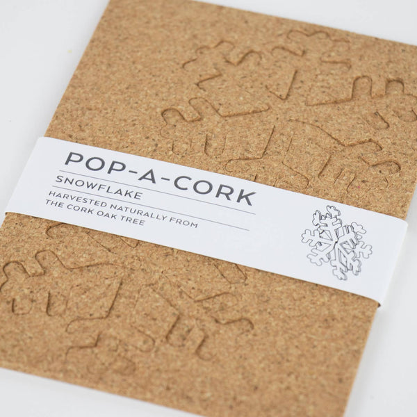 Organic Cork Decoration Pop-A-Cork | Snowflake - Liga