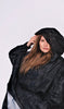 Back to Black Art Camo Poncho, Regnponcho - Rainkiss - glott.no
