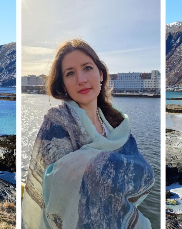 Beach Wool and Silk Scarf - glott.no