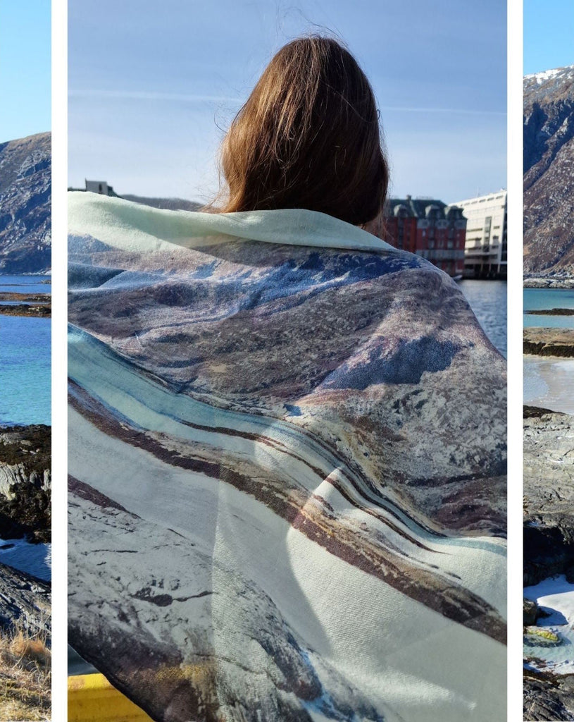 Beach Wool and Silk Scarf - glott.no