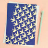 'Birds in flight' in Blue Card - Elvira Designs - glott.no