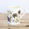 Blue Floral Bone China Mug - Gemma Keith - glott.no