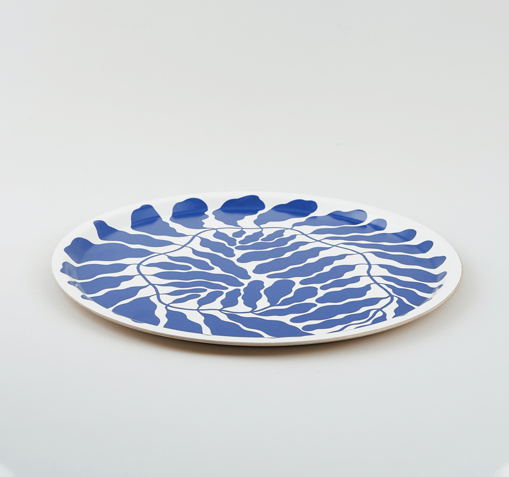 Blue Leaves Round - Linnea Andersson - glott.no