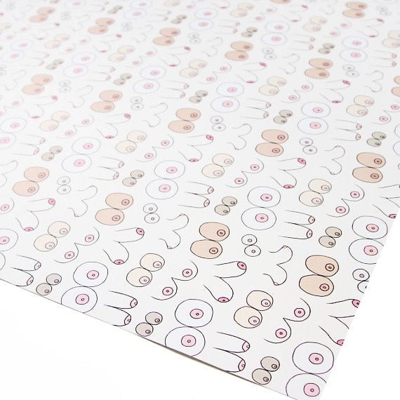 Boob Gift Wrap - Unblushing - glott.no