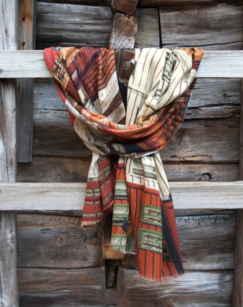 Bryggen Wool and Silk Scarf - glott.no