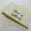 Cheer Up Buttercup Notelets x4 - Victoria Snape - glott.no