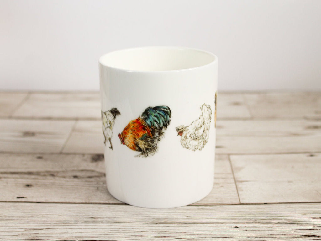 Chickens Bone China Mug - Gemma Keith - glott.no