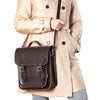 CITY BACKPACK DARK BROWN - Zatchels - glott.no