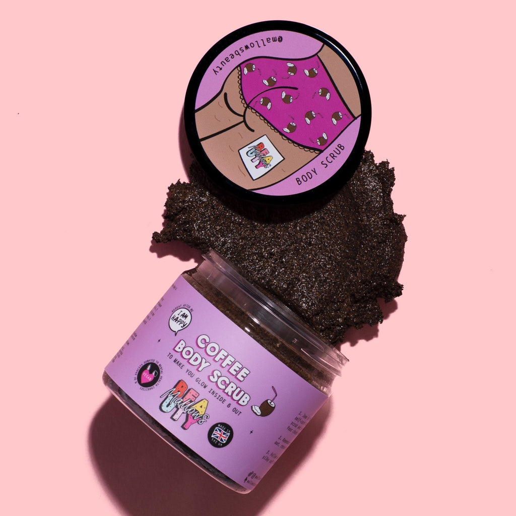 Coconut & Coffee Body Scrub - Mallows Beauty - glott.no