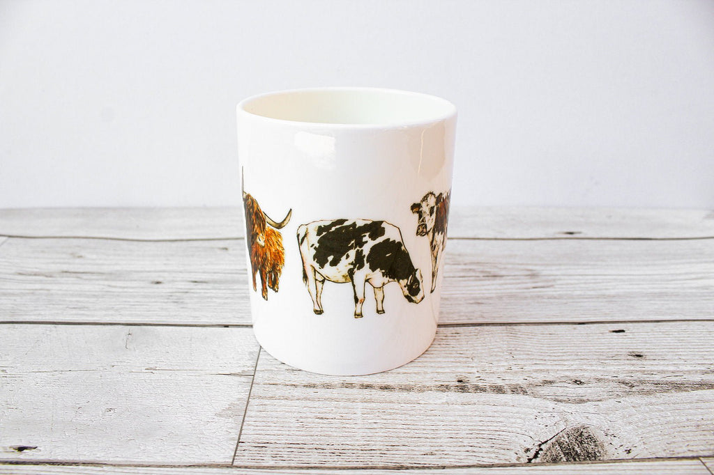 Cows Bone China Mug - Gemma Keith - glott.no