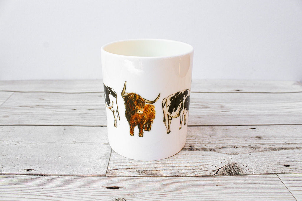 Cows Bone China Mug - Gemma Keith - glott.no