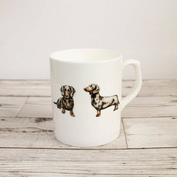 Dachshund Bone China Mug - Gemma Keith - glott.no