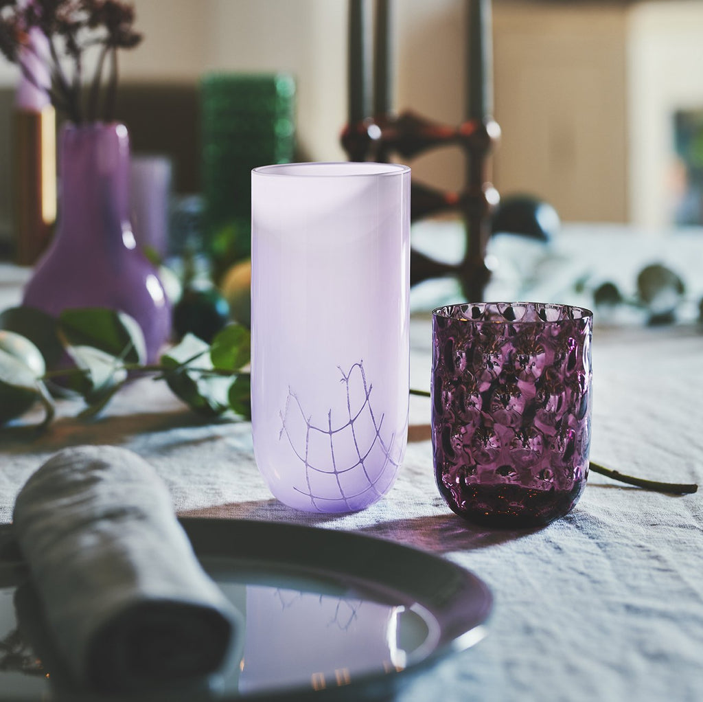 DANISH SUMMER TUMBLER BIG DROPS DARK PURPLE - Kodanska - glott.no