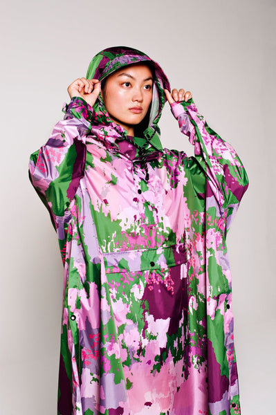 Digi Spring Camo Poncho, Regnponcho - Rainkiss - glott.no