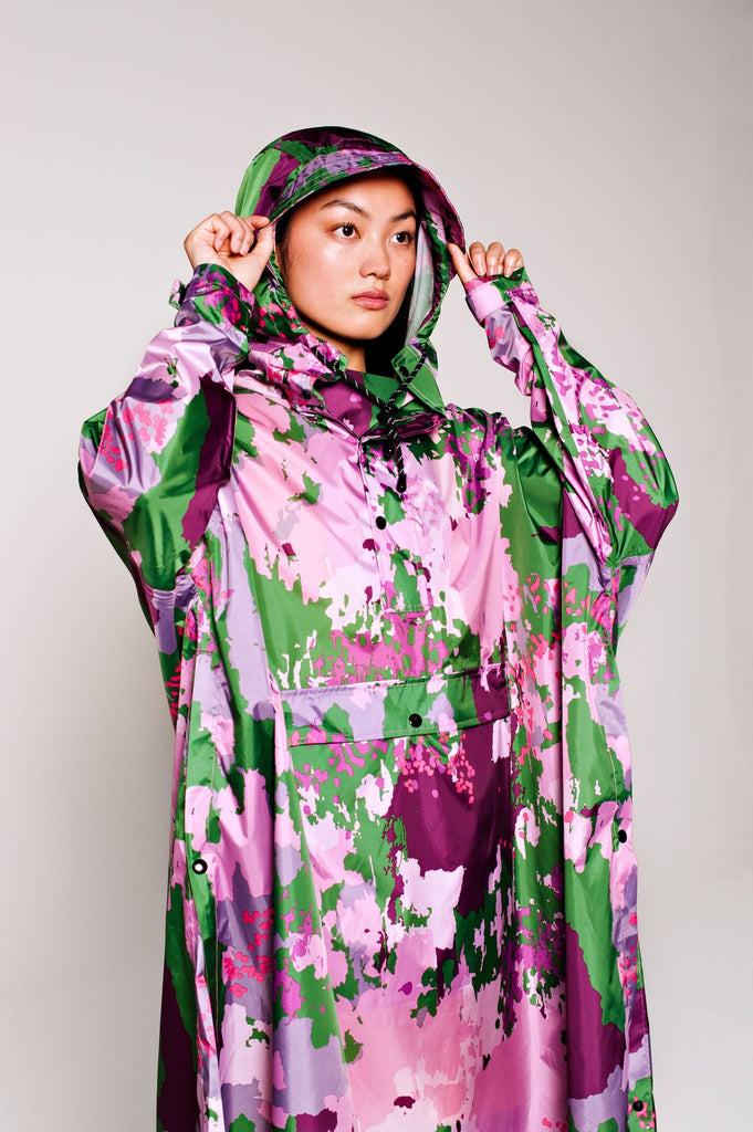Digi Spring Camo Poncho, Regnponcho - Rainkiss - glott.no