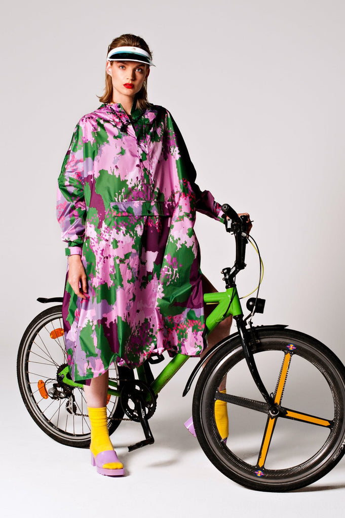 Digi Spring Camo Poncho, Regnponcho - Rainkiss - glott.no