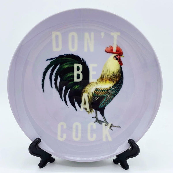 Don't Be a Cock - Plate - Art Wow - glott.no