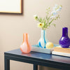 FLOW VASE MINI PINK W. RED STRIPES - Kodanska - glott.no