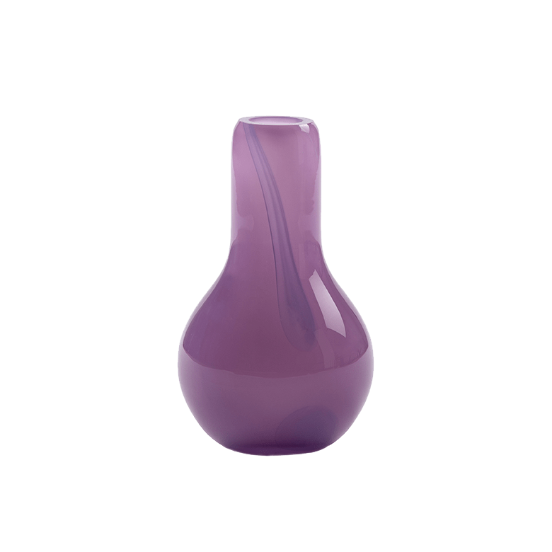 FLOW VASE MINI PURPLE W. STRIPES - Kodanska - glott.no