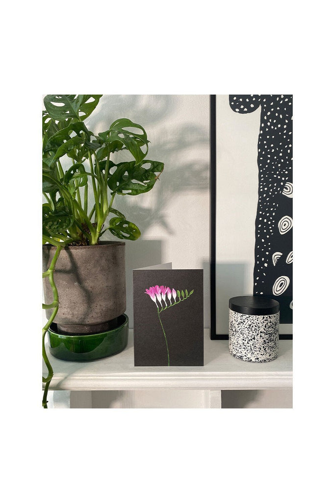 FREESIA ON BLACK - Stengun Drawings - glott.no