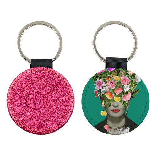 FRIDA FLORAL (GREEN) BY FRIDA FLORAL STUDIO - Keyring - Art Wow - glott.no
