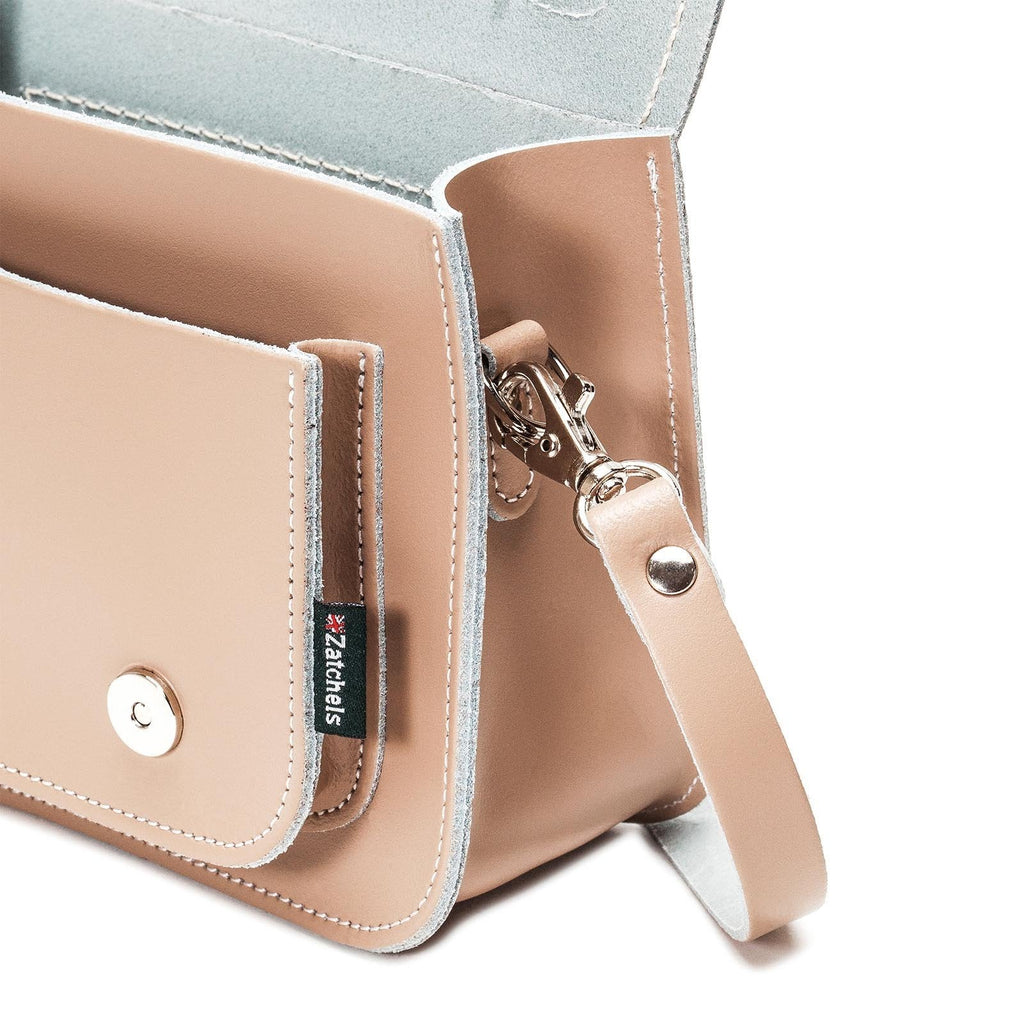 HANDMADE LEATHER MICRO SATCHEL ICED COFFEE - Zatchels - glott.no