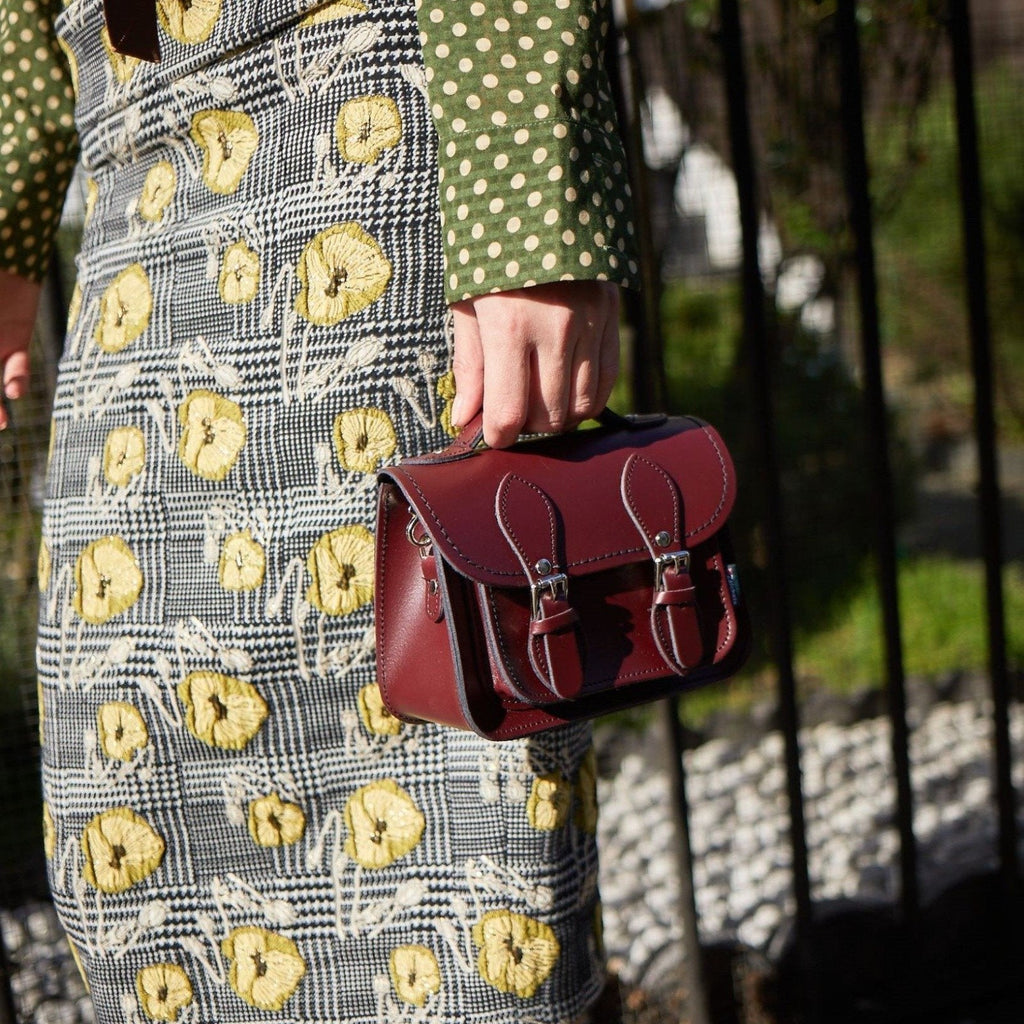 HANDMADE LEATHER MICRO SATCHEL ICED COFFEE - Zatchels - glott.no