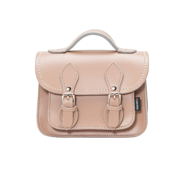 HANDMADE LEATHER MICRO SATCHEL ICED COFFEE - Zatchels - glott.no