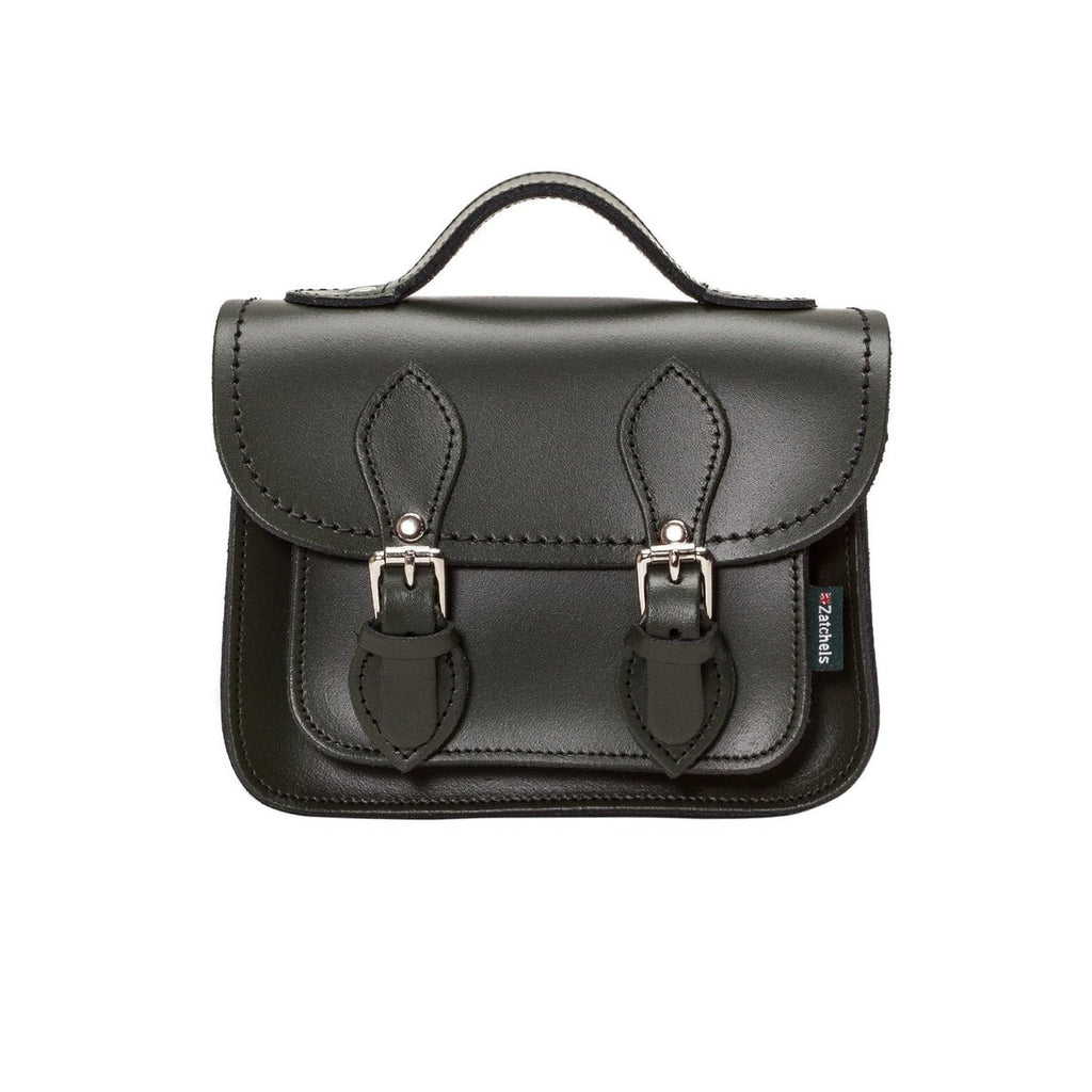HANDMADE LEATHER MICRO SATCHEL IVY GREEN - Zatchels - glott.no