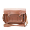HANDMADE LEATHER SATCHEL - CHESTNUT - Zatchels - glott.no