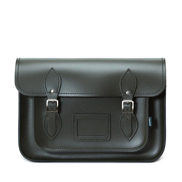 HANDMADE LEATHER SATCHEL - IVY GREEN - Zatchels - glott.no