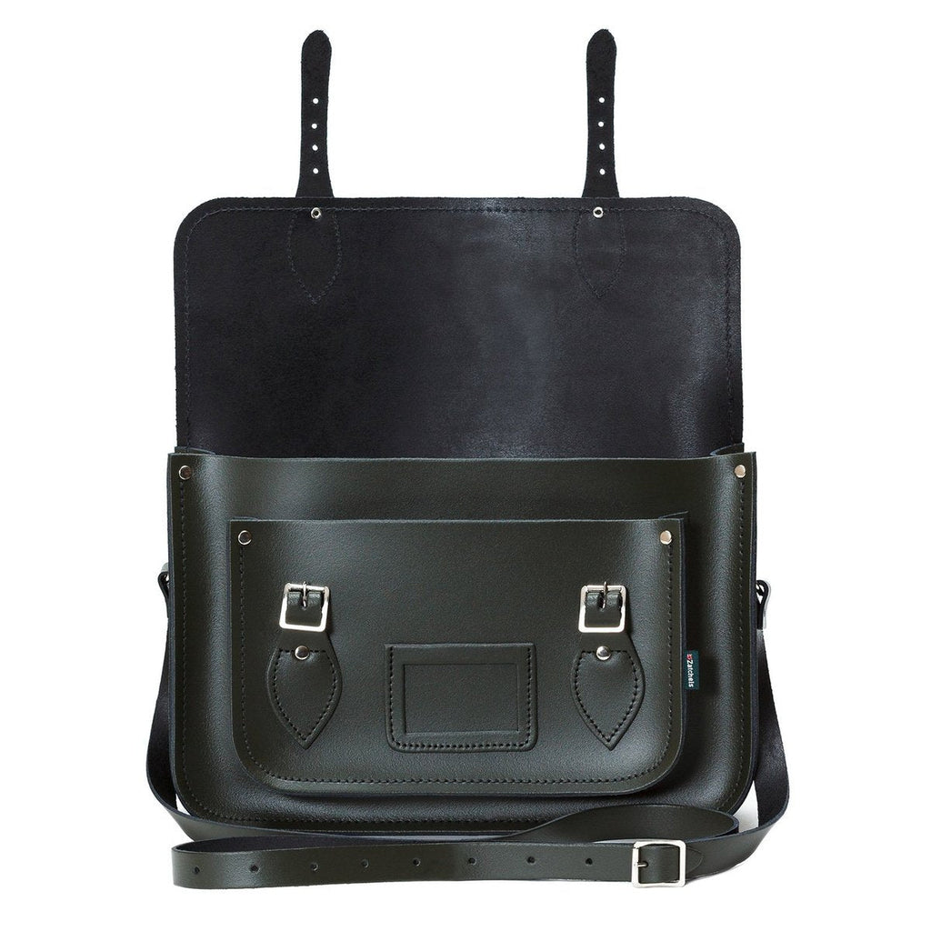 HANDMADE LEATHER SATCHEL - IVY GREEN - Zatchels - glott.no