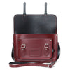 HANDMADE LEATHER SATCHEL - OXBLOOD RED - Zatchels - glott.no