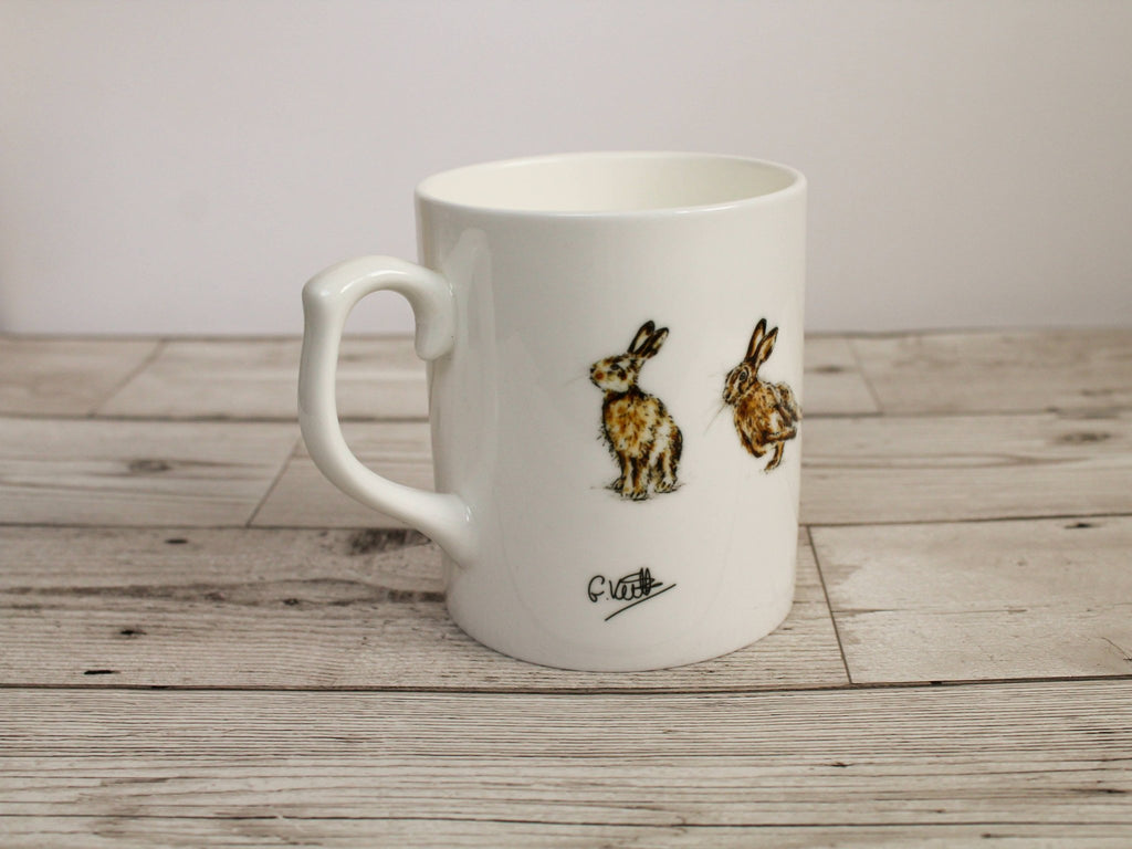 Hares Bone China Mug - Gemma Keith - glott.no