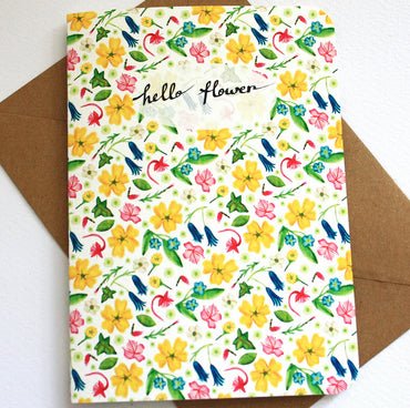 Hello Flower Kort - Victoria Snape - glott.no