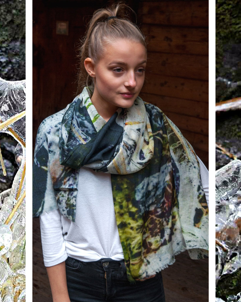 Ice Wool and Silk Scarf - glott.no