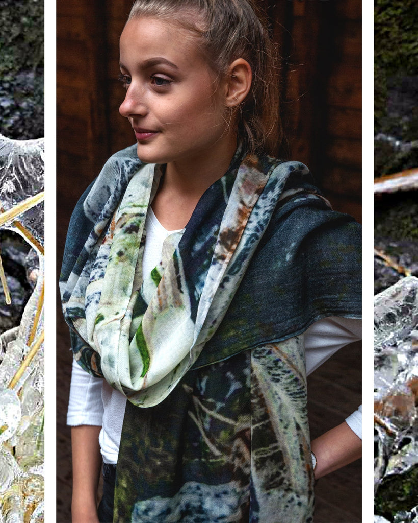 Ice Wool and Silk Scarf - glott.no