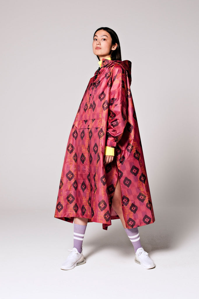 Ikat Poncho, Regnponcho - Rainkiss - glott.no