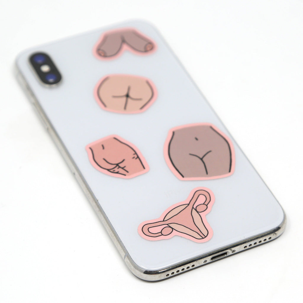 Lady Parts Sticker Sheet - Unblushing - glott.no