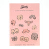 Lady Parts Sticker Sheet - Unblushing - glott.no