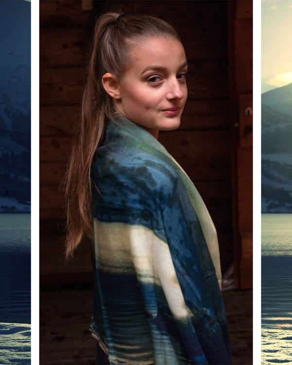 Lakeview Wool and Silk Scarf - glott.no