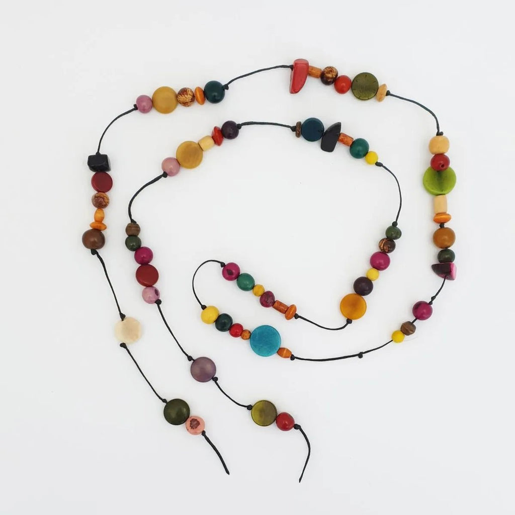 Lariat Eco - Necklace Making Kit Multicoloured - Pretty Pink - glott.no