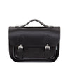 LEATHER MIDI SATCHEL BLACK - Zatchels - glott.no
