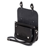 LEATHER MIDI SATCHEL BLACK - Zatchels - glott.no